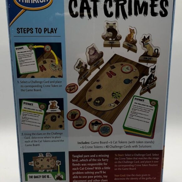 Cat Crimes Who's To Blame Logic Game Thinkfun - Picture 4 of 5